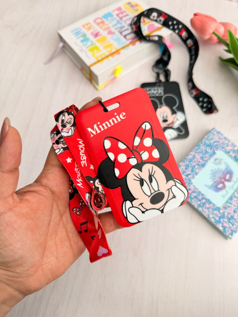 Portacarnet Mickey y Minnie 