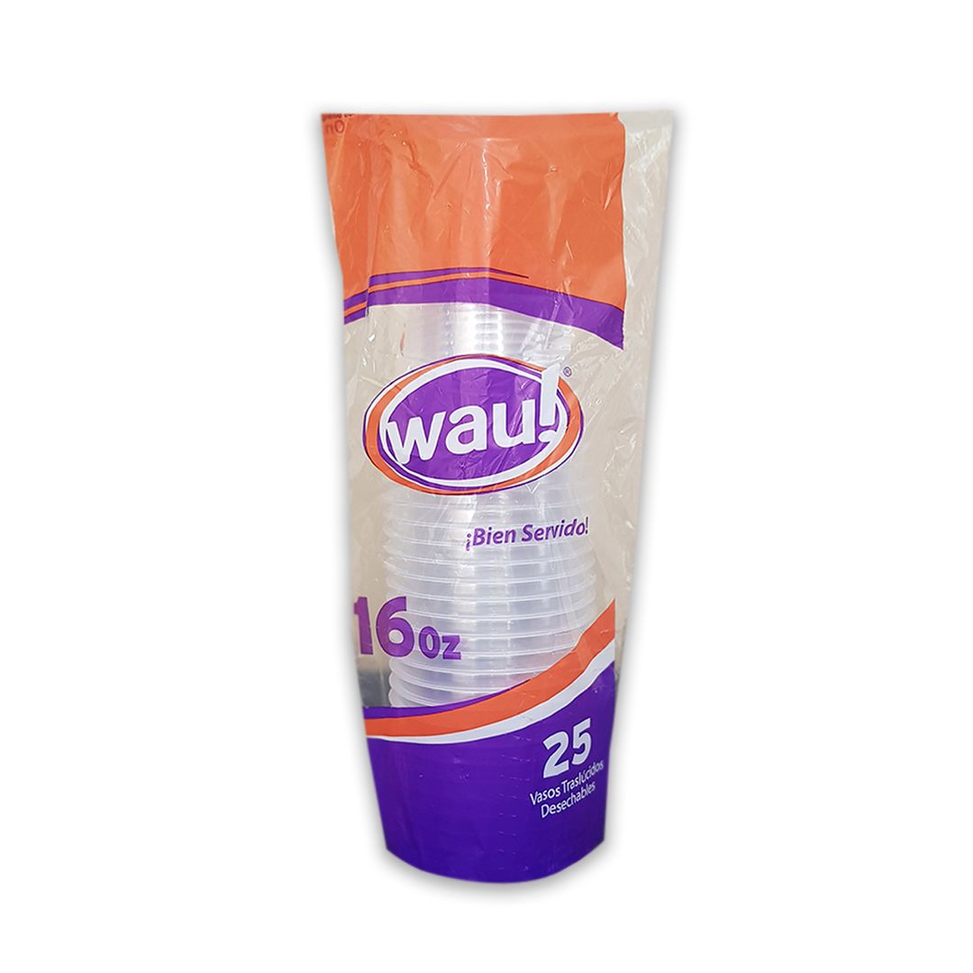       FH  VASO 16 ONZ RIGIDO TRASLUCIDO X 25 UND 