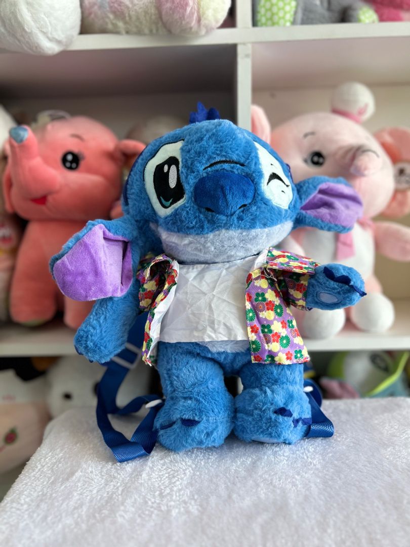 Bolso de peluche de stitch 