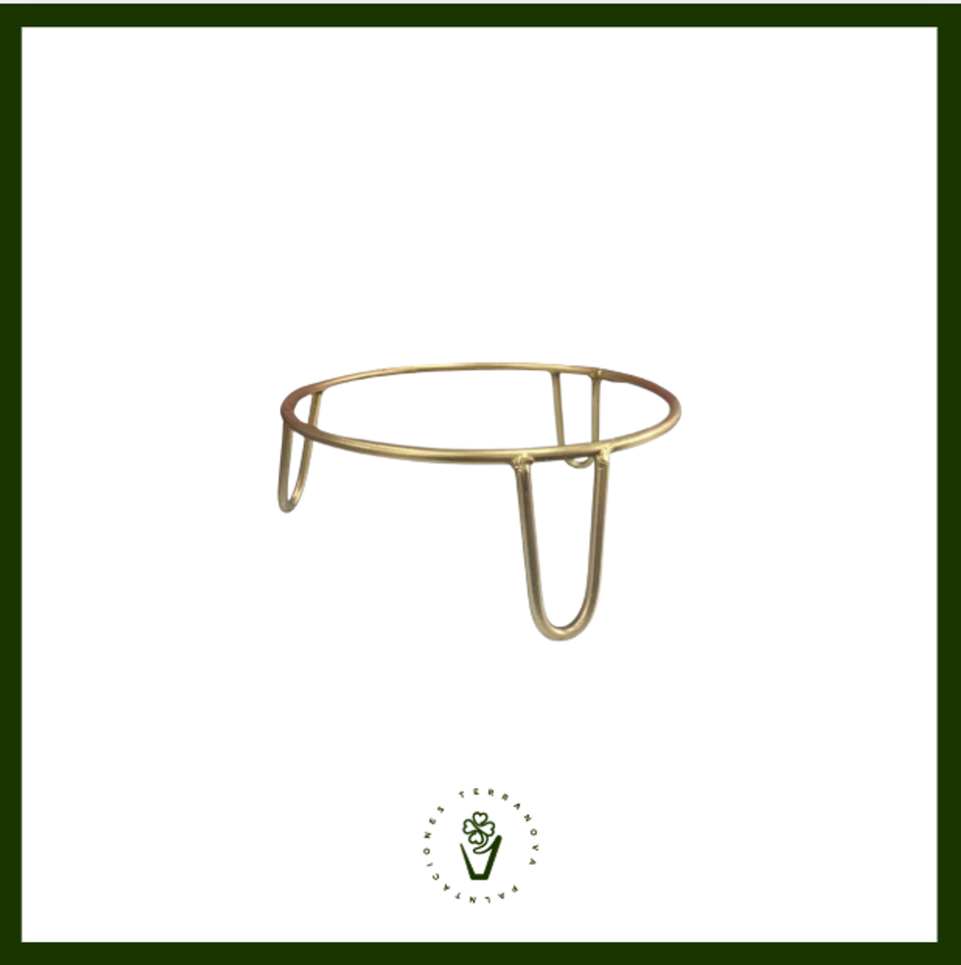 SOPORTE METALICO 10CM (Dorado)