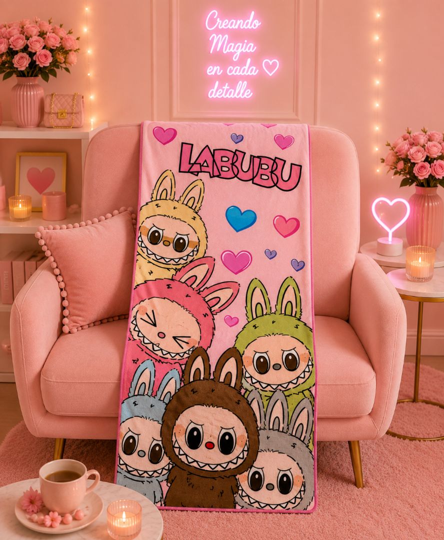 Toallas grandes labubu 
