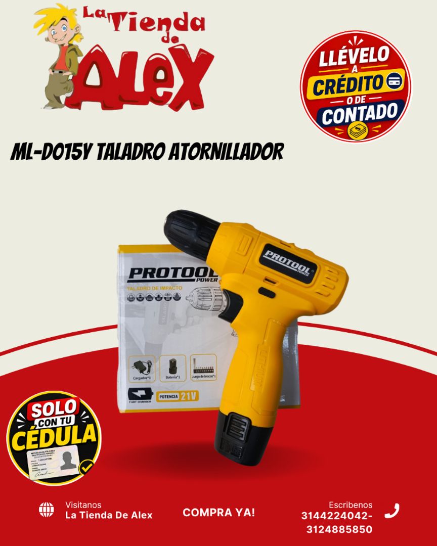 ML-D015Y TALADRO ATORNILLADOR