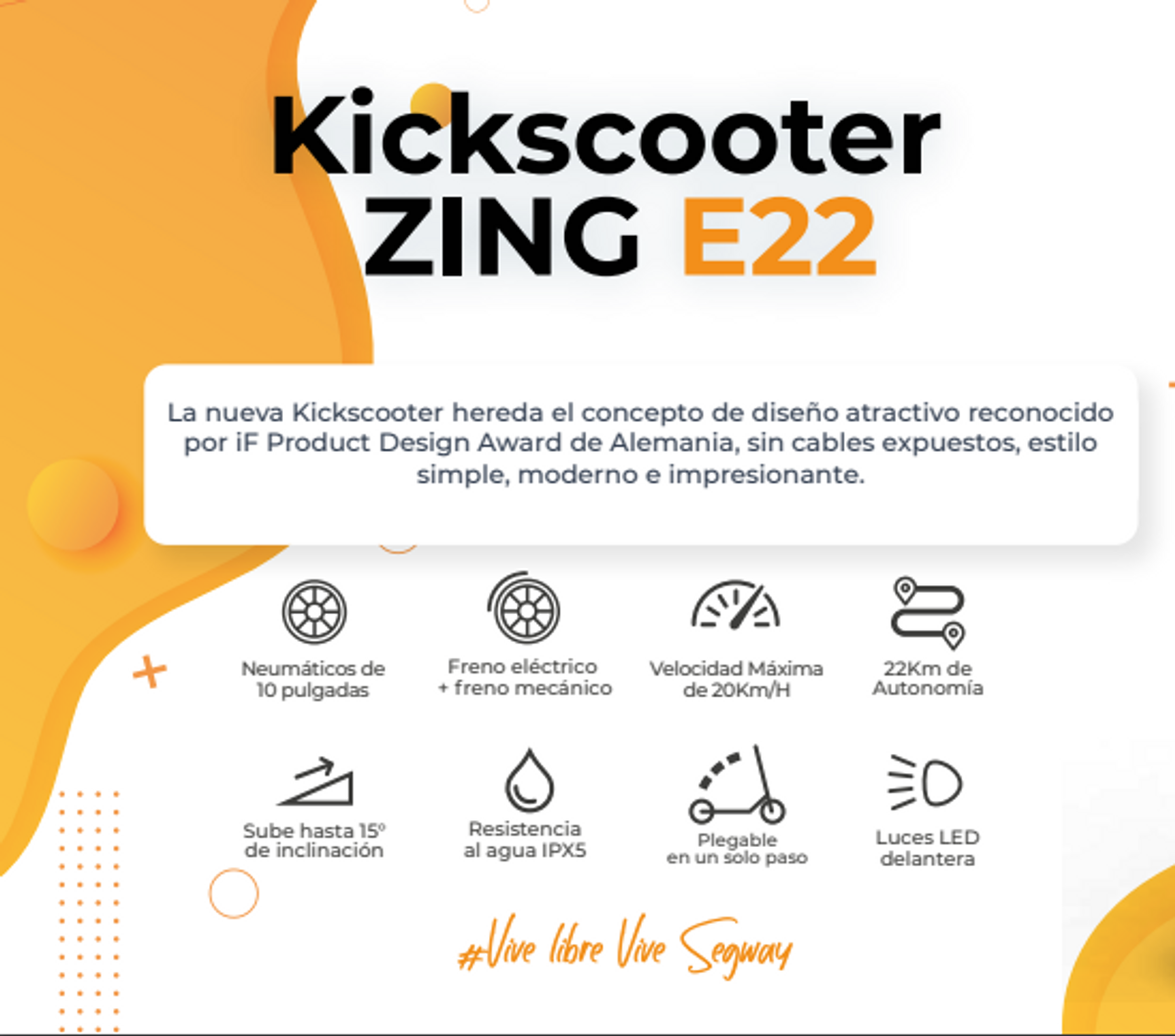 NINEBOT KICK SCOOTER E22