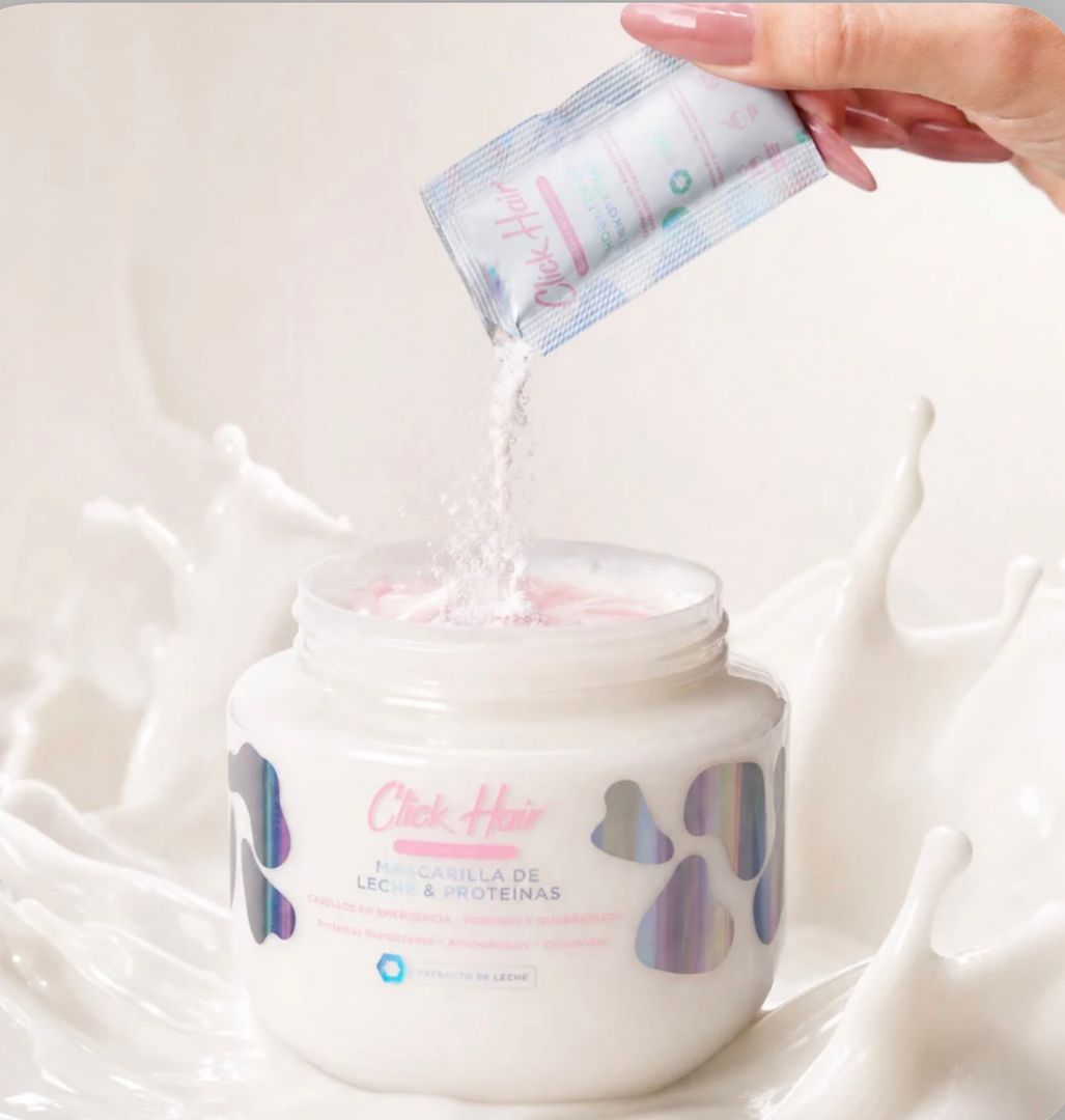 Mascarilla de leche y proteínas + booster de proteínas 