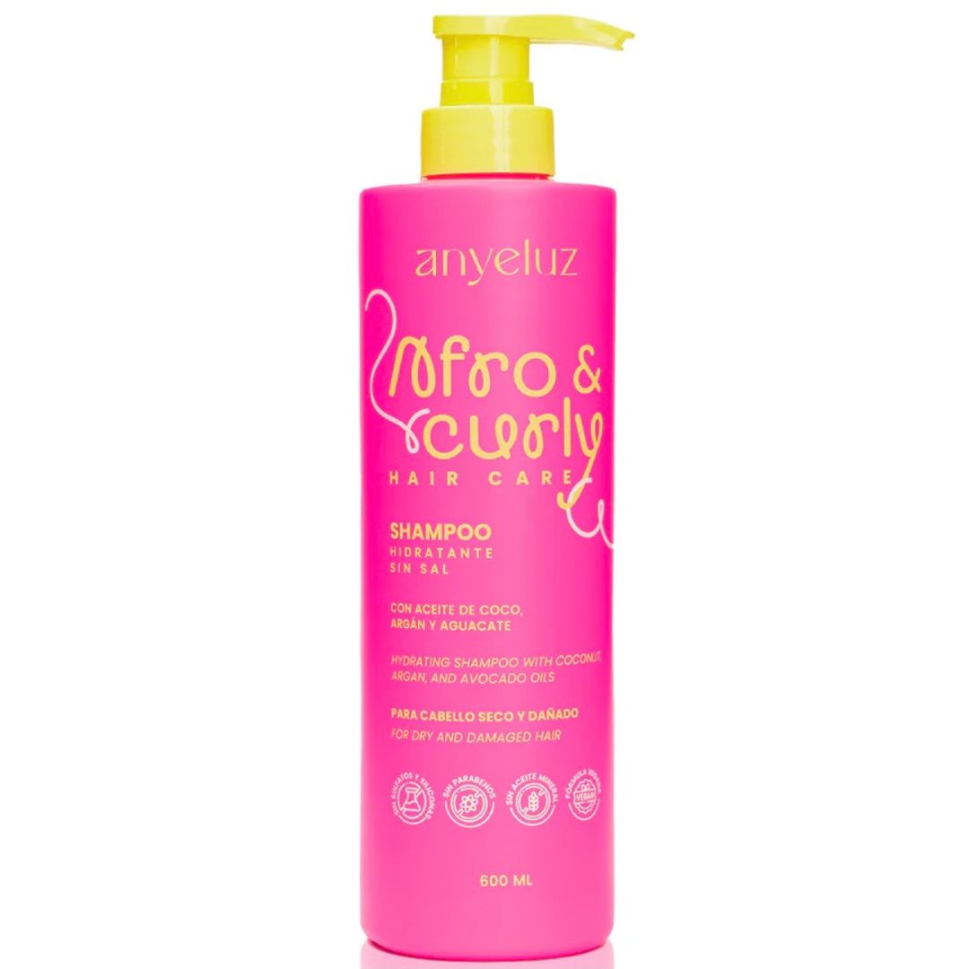 SHAMPOO HIDRATANTE AFRO Y CURLY ANYELUZ