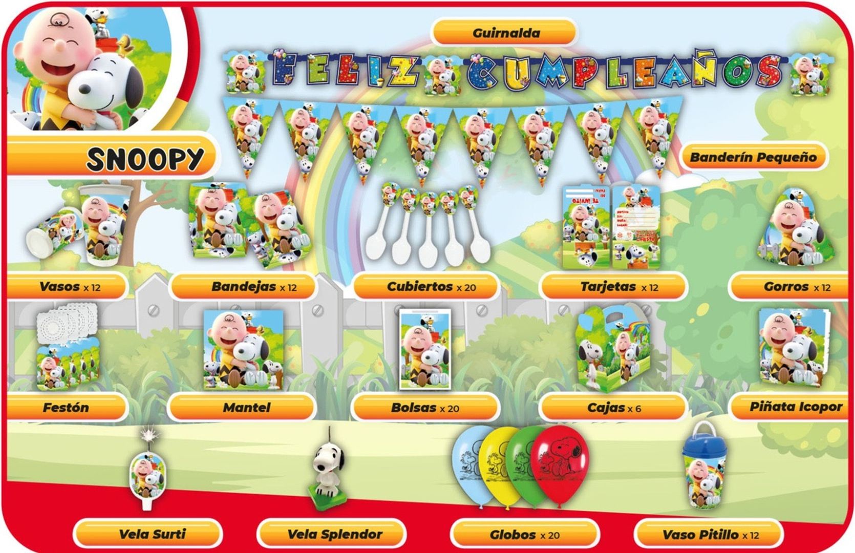 DECORACION SNOOPY