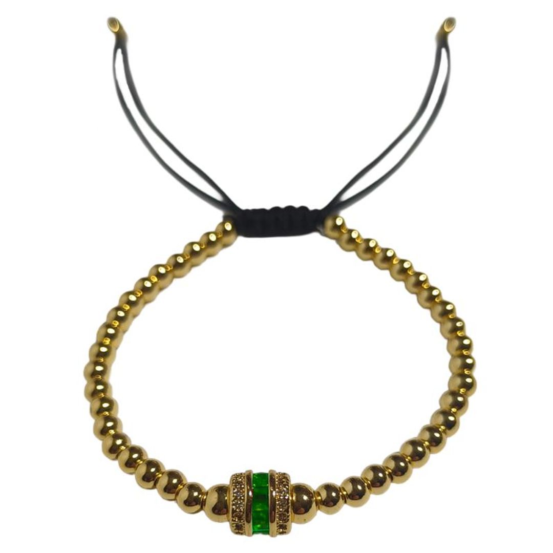 Pulsera rodinada con circones