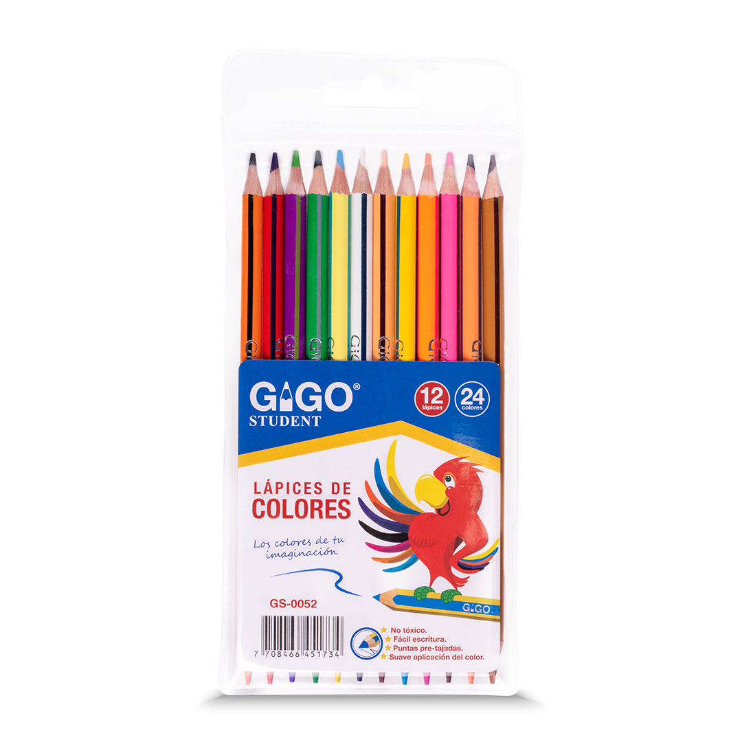 COLOR DOBLE PUNTA POR 12 -GIGO