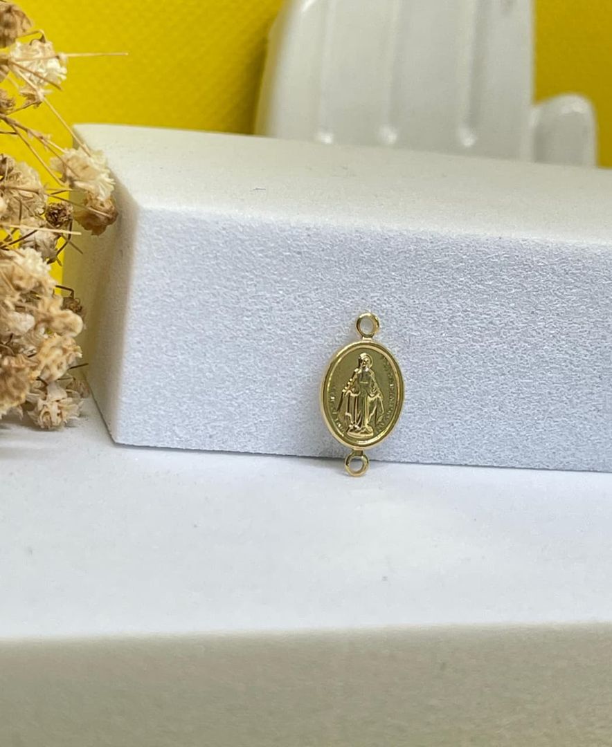 Herraje virgen milagrosa ovalada lisa