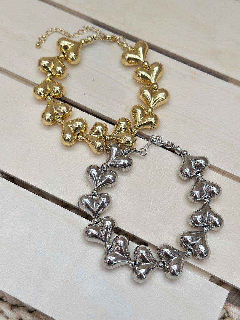 Pulsera corazón chunky 