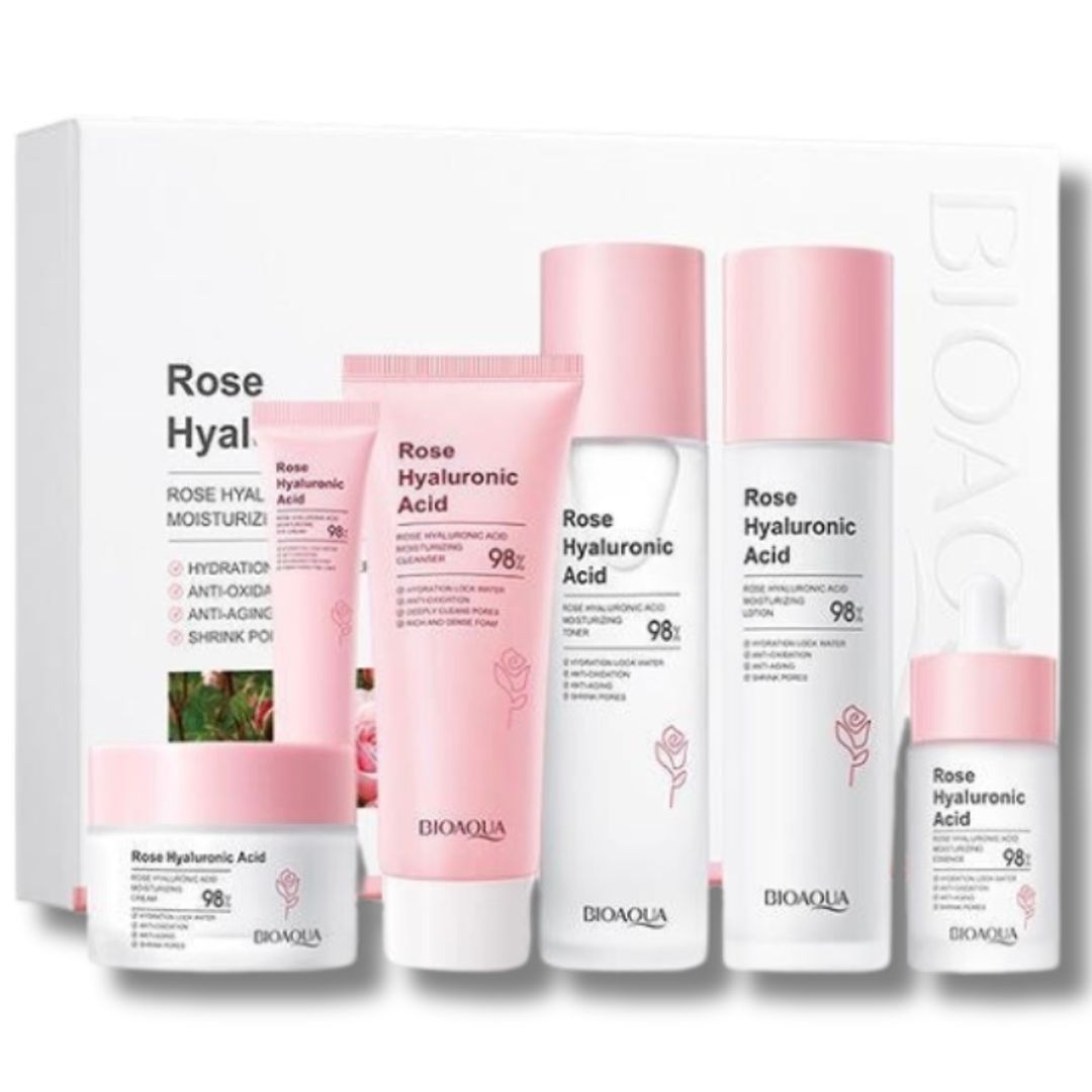 KIT FACIAL ROSAS Y ÁCIDO HIALURÓNICO BIOAQUA