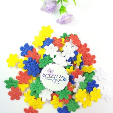 100 Flores 1.8cm Escolares Surtidas   - imagen 2