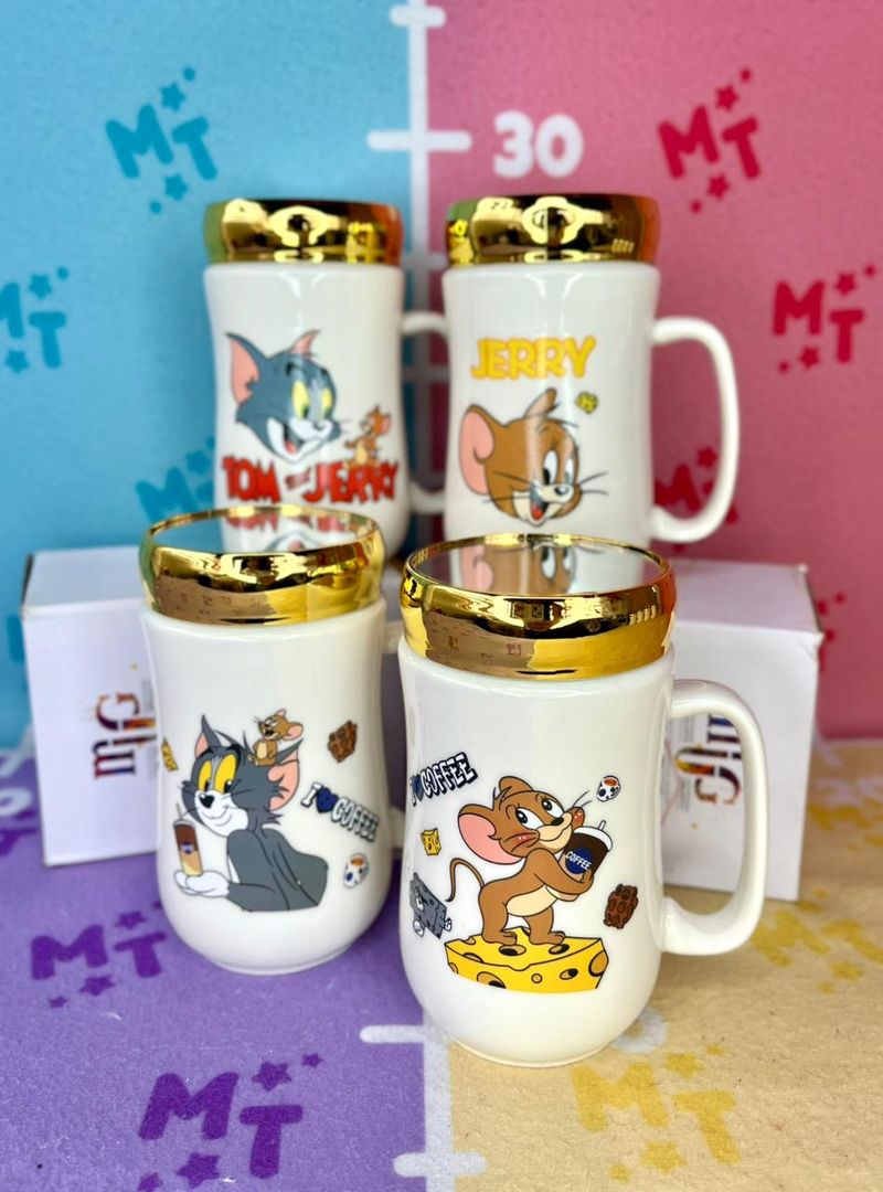 Mugs tapa espejo "Tom&Jerry"