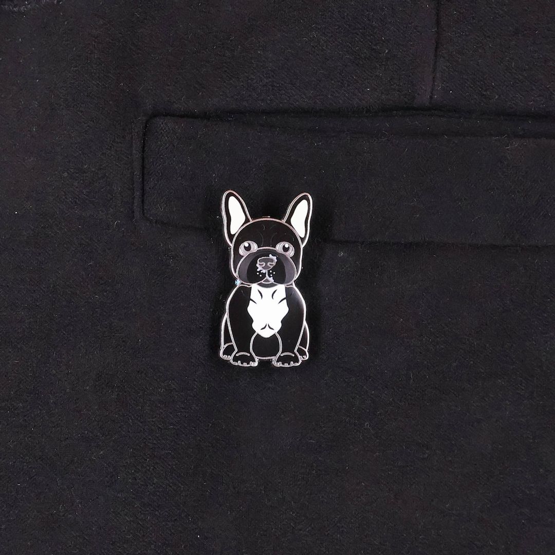 PIN BULLDOG FRANCES NEGRO