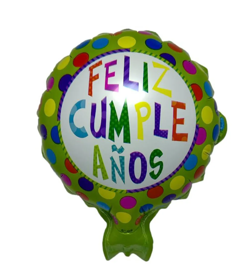 GLOBO FOIL 5' FELIZ CUMPLEAÑOS PAQUETE X 50 UNIDADES SURTIDO