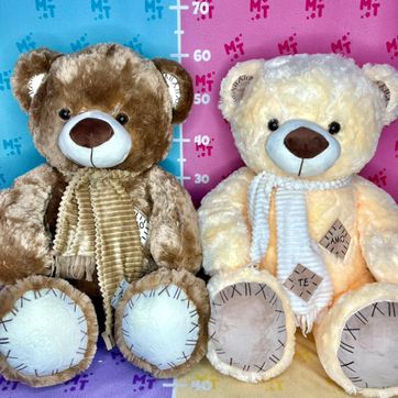 Imagen del producto Oso bufanda parche reloj 60cm