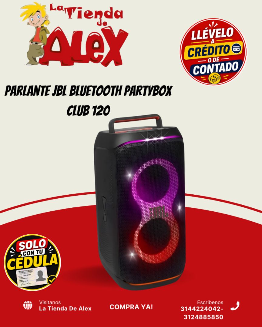 Parlante JBL Bluetooth Partybox Club 120
