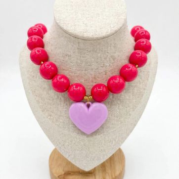 Collar Big Love Fucsia #16 - imagen 1