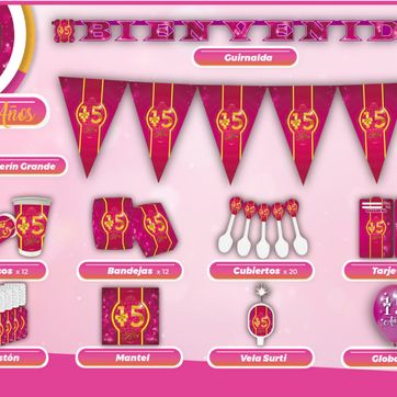 Imagen del producto DECORACIÓN 15 AÑOS TEMÁTICAS 