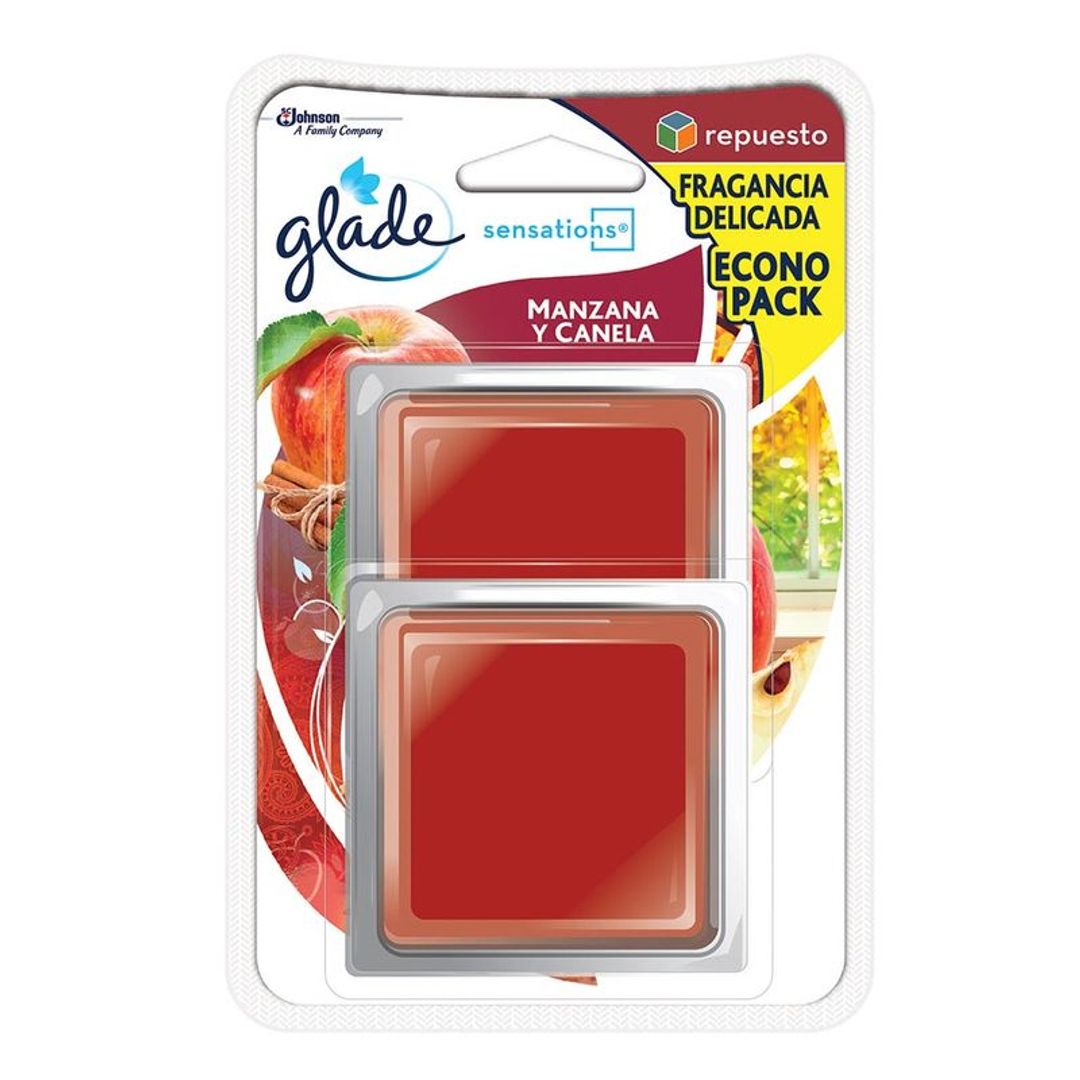 GLADE SENSATIONS MANZANA CANELA*2*8G