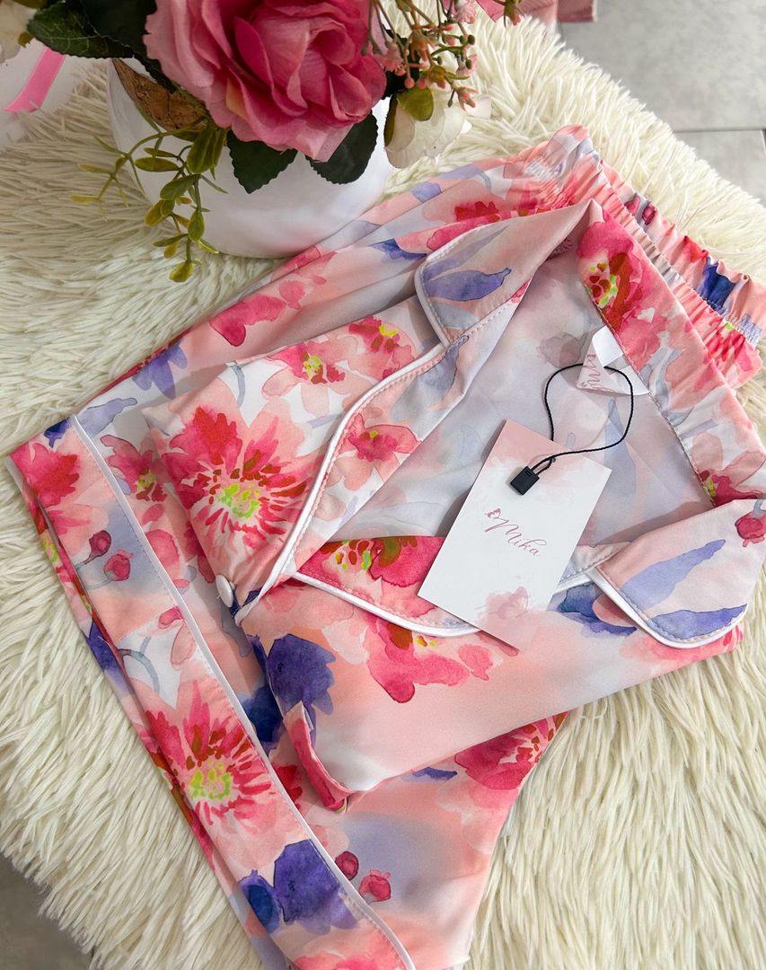 Set "Amira" Floral / Seda 