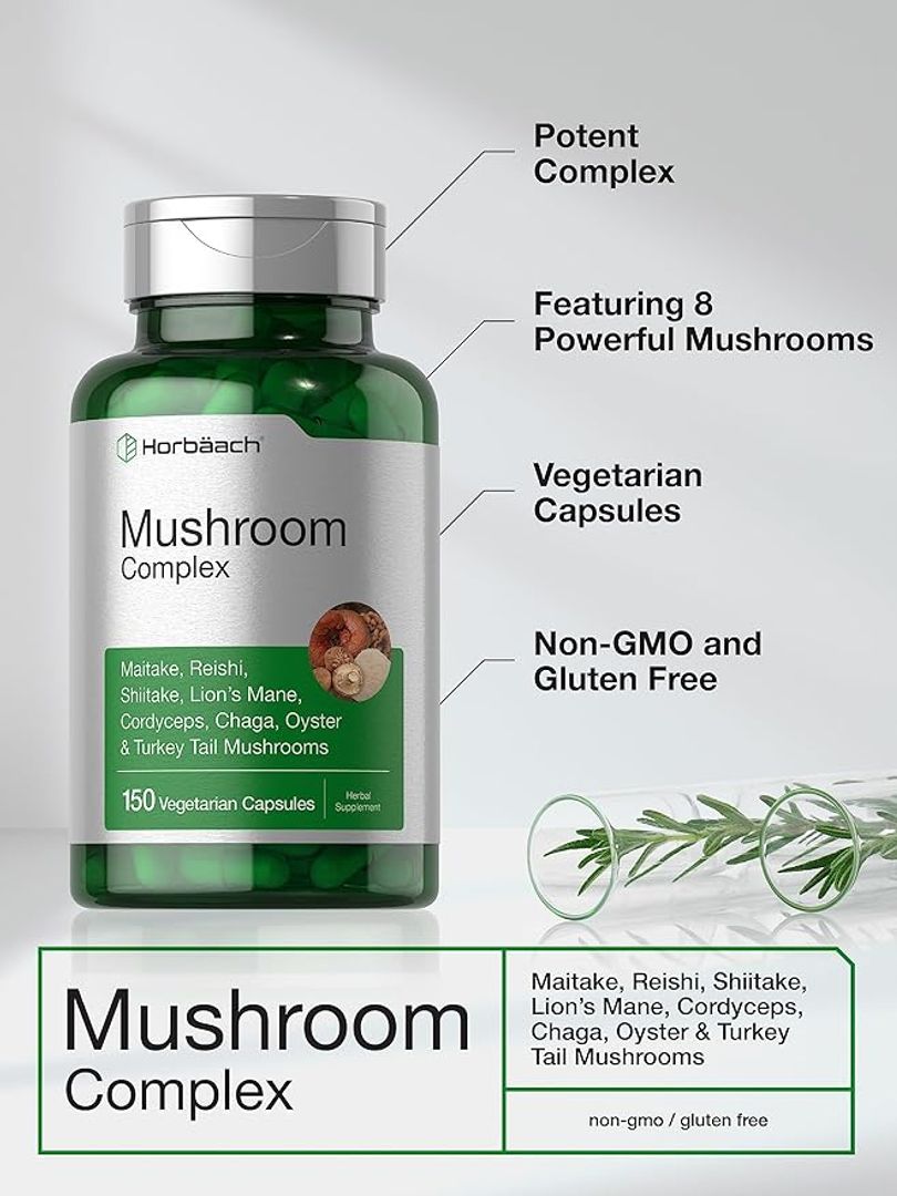 Complejo de Hongos MUSHROOM COMPLEX 150CAP HORBAACH