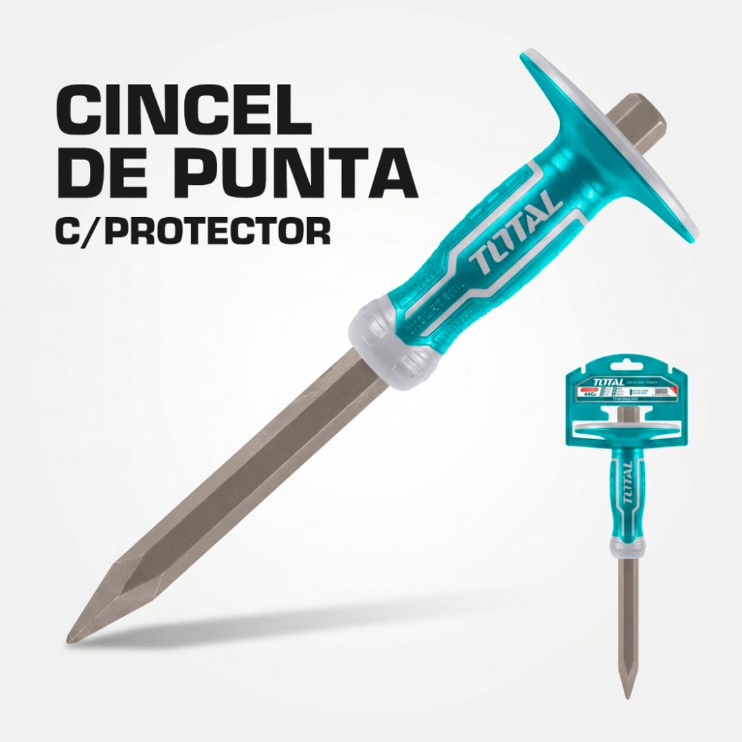 CINCEL DE PUNTA 12" x 3/4" x 5/32" C/PROTECTOR