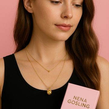 Set Collar Planet + Aretes topitos - imagen 1