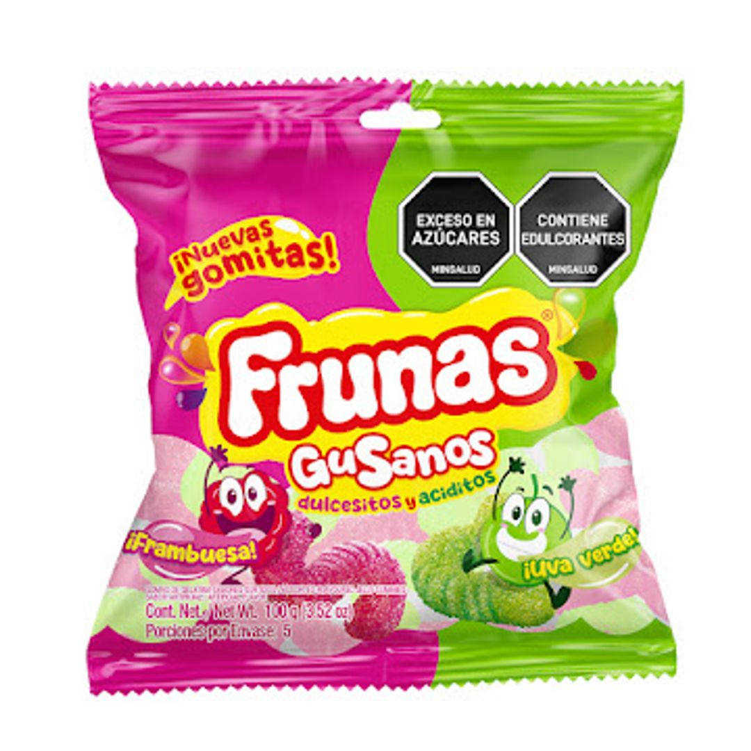GOMA TROLLI FRUNAS GUSANOS*60G