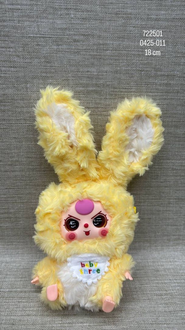 MUÑECA KAWAI AMARILLA 18 CM