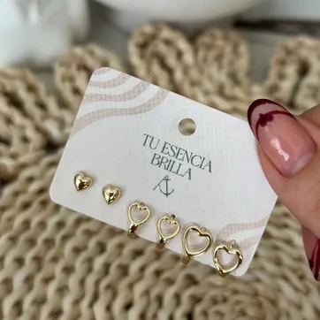 Imagen del producto Candonga set corazones 