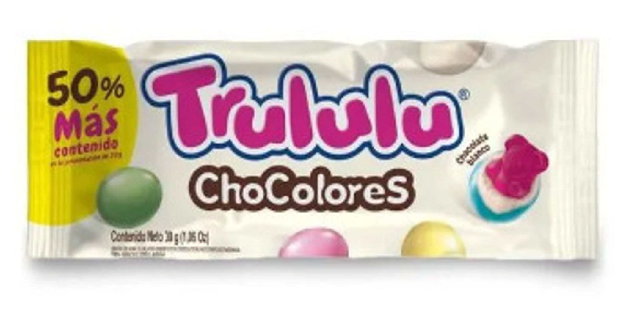 TRULULU CHOCOLORES BLANCO*30G