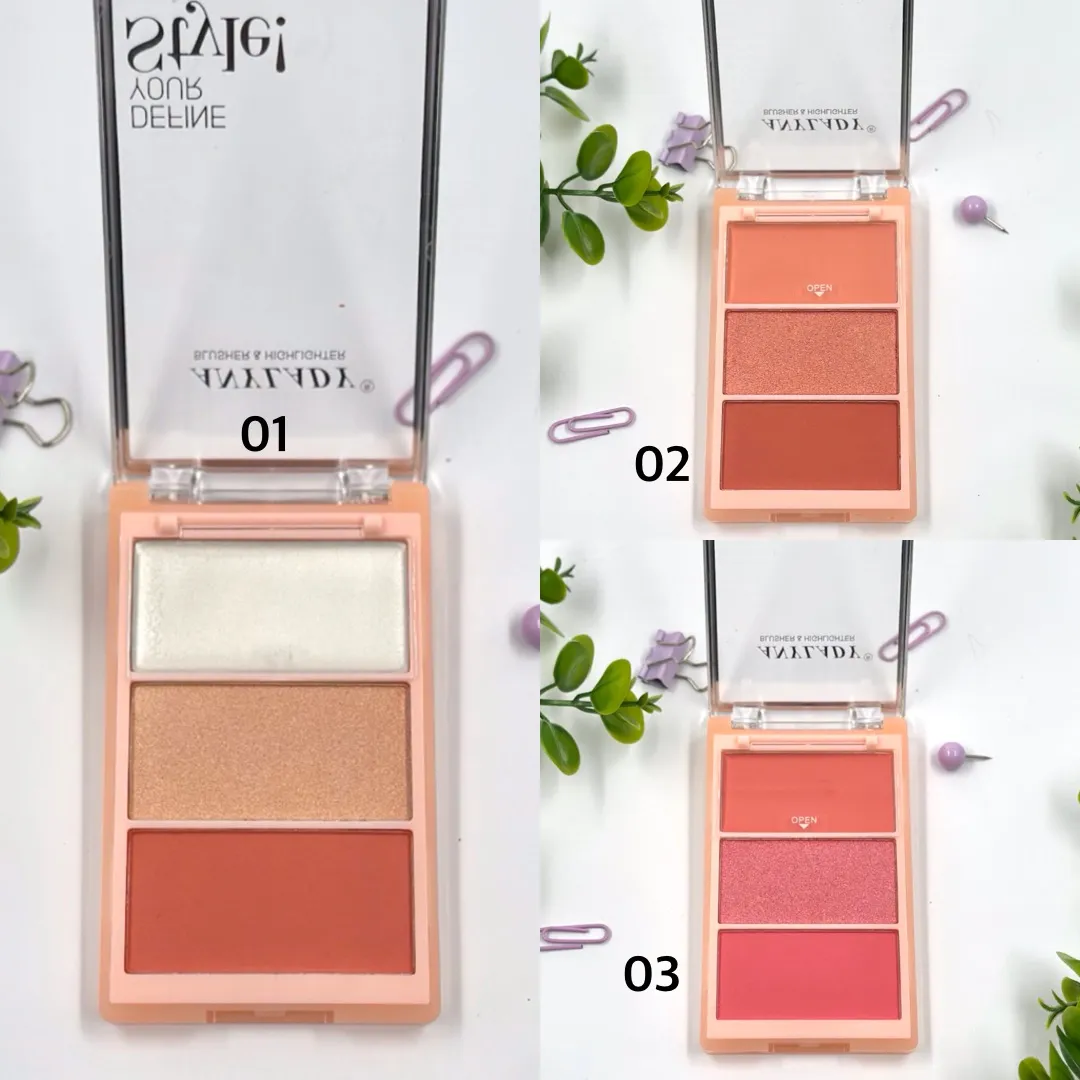 PALETA DE RUBOR E ILUMINADOR STYLE ANYLADY