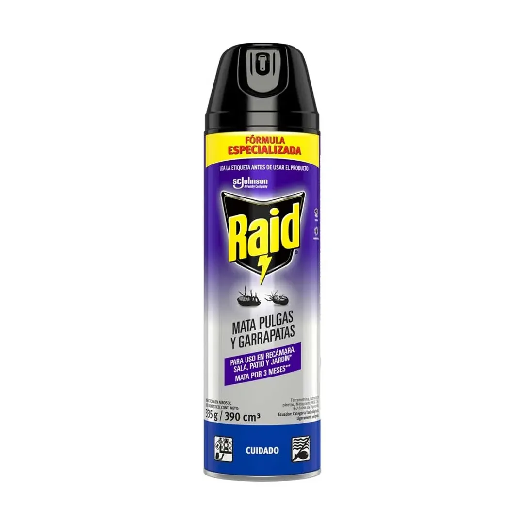 RAID PULGAS GARRAPATAS*390ML
