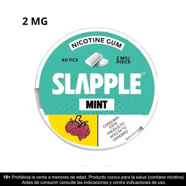Imagen del producto Slapple Mint Chicles De Nicotina 2mg