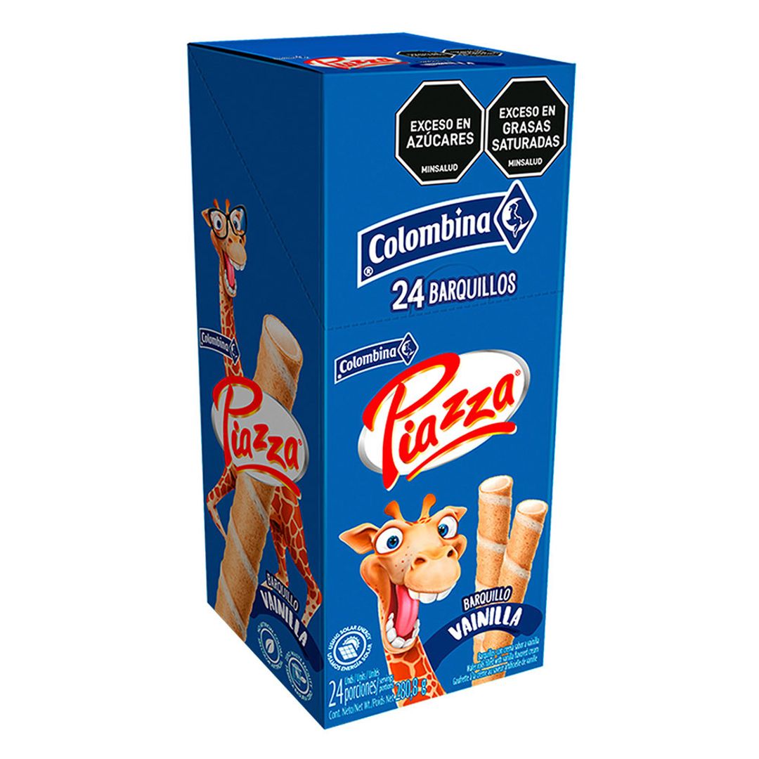 PIAZZA JIRAFA VAINILLA*24 BARQUILLOS