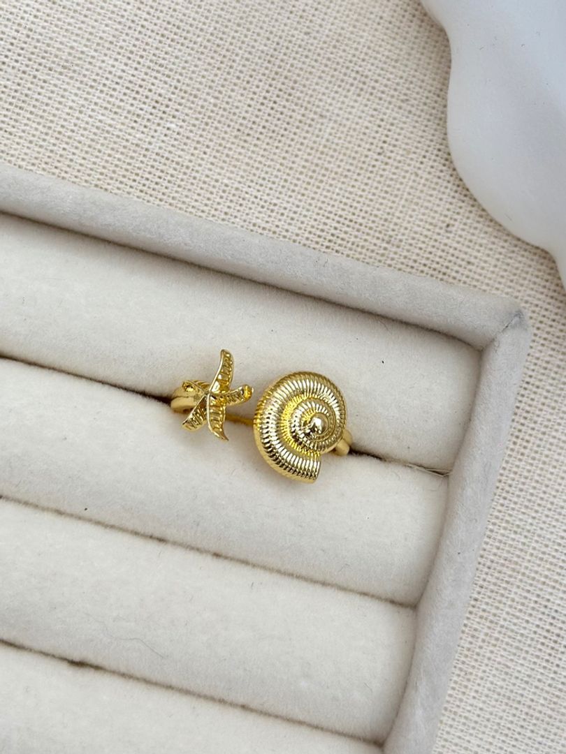 Anillo caracol estrella 