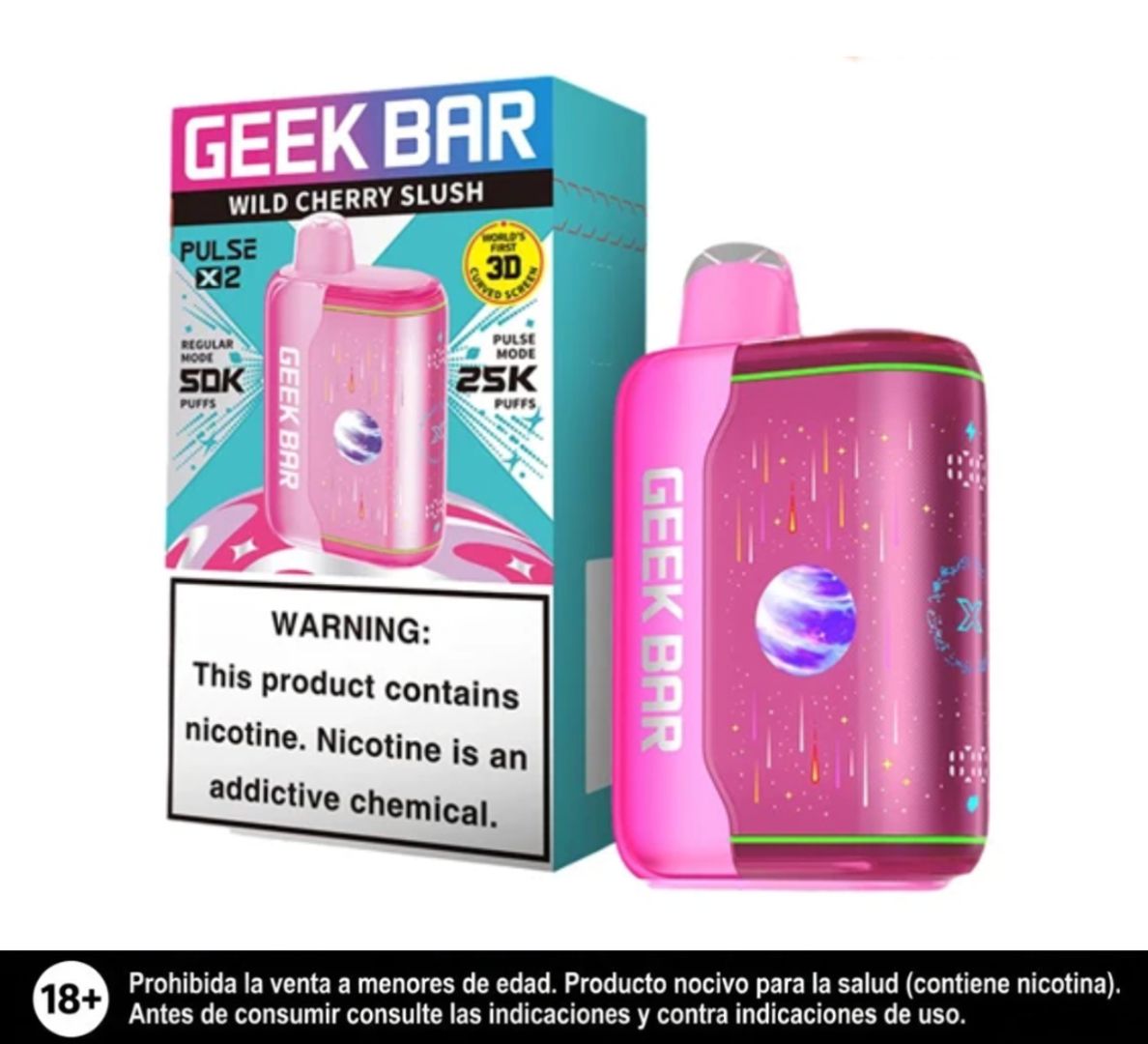 Geek Bar Pulse X2 Wild Cherry Slush 50.000 Puffs