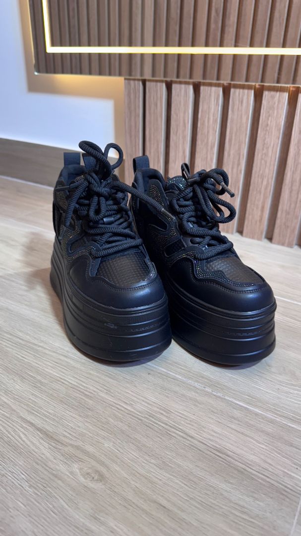 Tenis plataforma piedra multicolor 