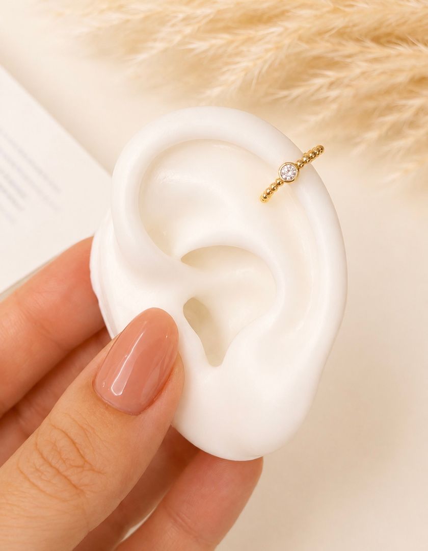 Earcuff línea circon 