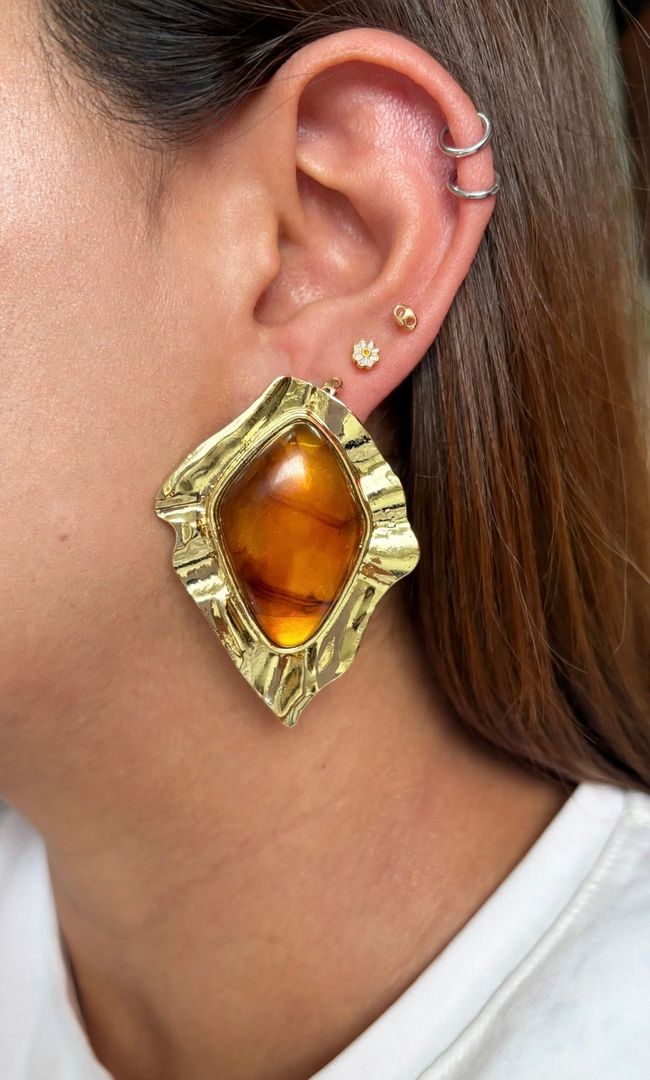 Arete Maxi texturizado