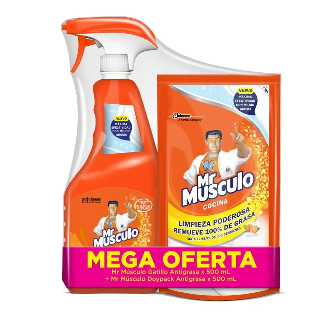 MR MUSCULO GATILLO X 500 + DOYPACK X 500 ML