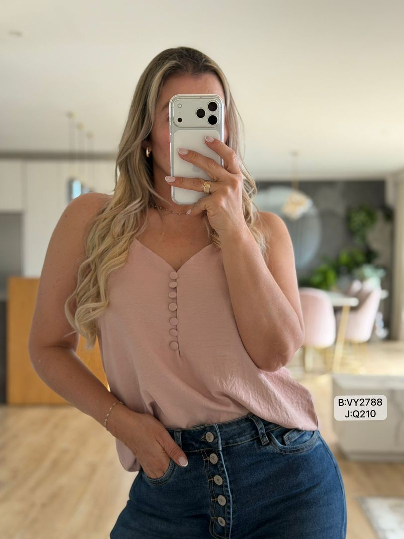 BLUSA TIRAS MULTI BOTONES VY2788