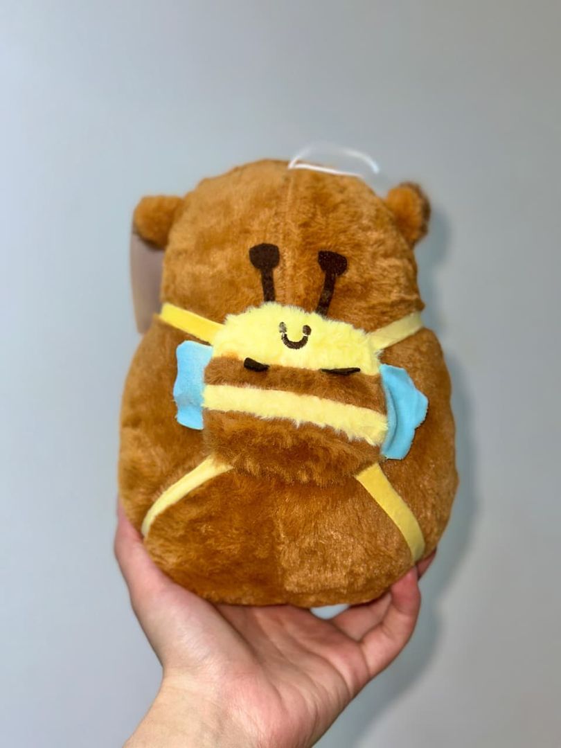 CAPIBARA TORTUGA Y ABEJA 20cm 