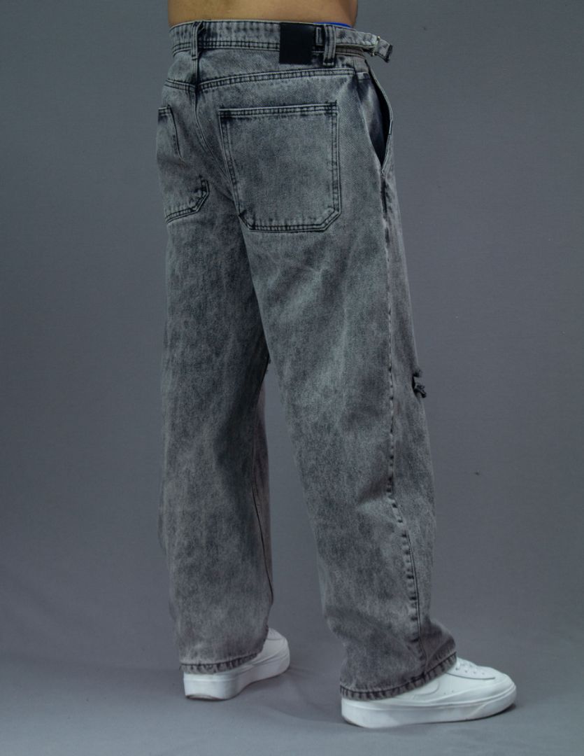JEANS BAGGY CORREAS GRIS