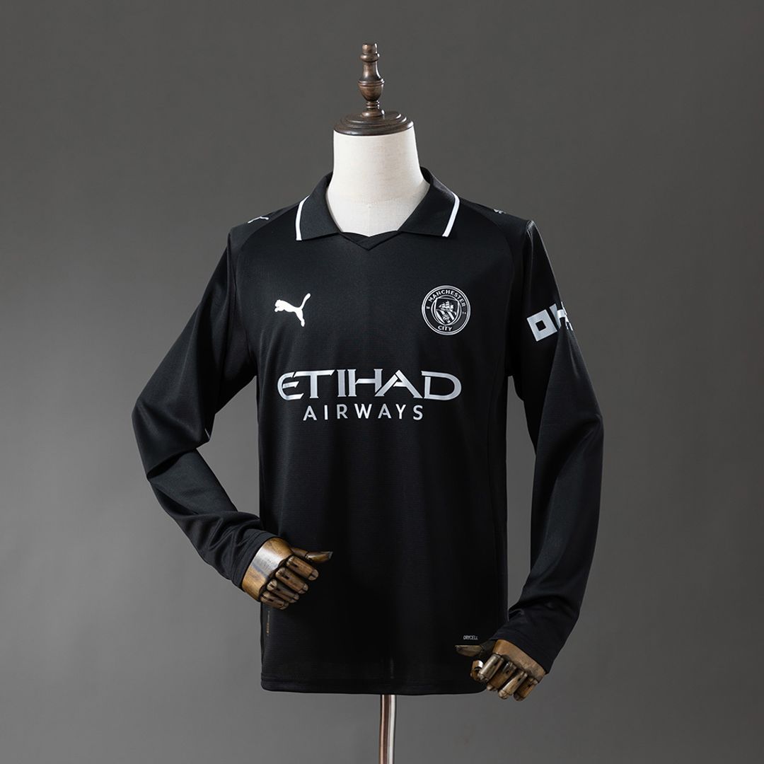 M City Casa - Visita - Tercera Player - Fan Manga Larga 2025-26
