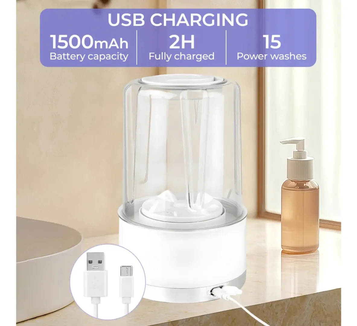 MINI LAVADORA PARA ROPA INTERIOR HS-588 – 1L