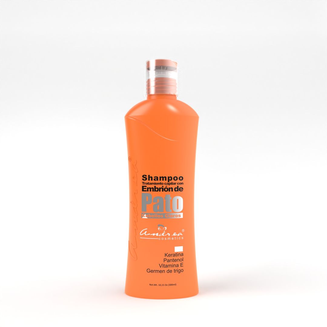 SHAMPOO EMBRION DE PATO CABELLOS CLAROS ANDREA COSMETICS 300ML