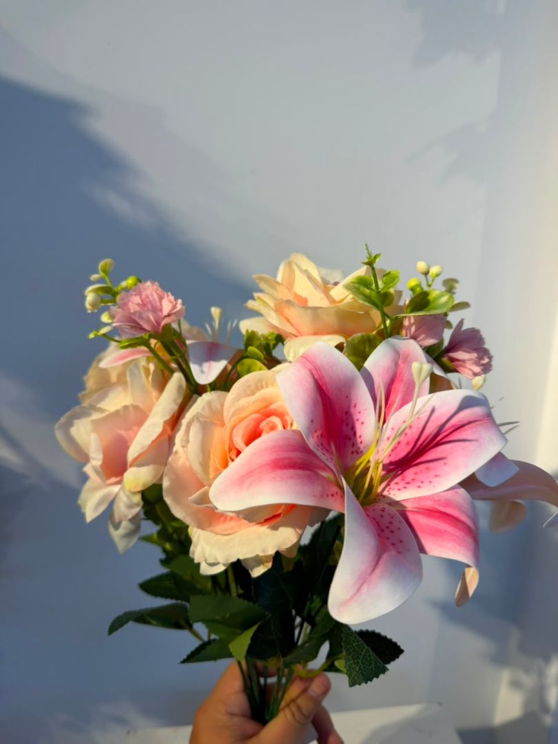 BOQUET SURTIDO ROSADO X 9