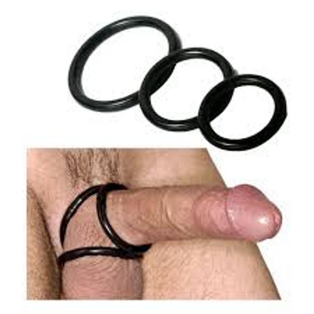 KIT DE ANILLOS ELASTICOS PARA EL PENE X6